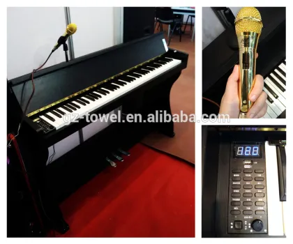 Upright electric piano synthesizer 88 keyboard wooden cheap digital piano