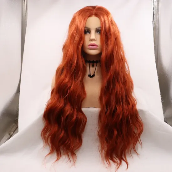 Vigorous  mono long premium high quality afro kinky curly wholesale black women synthetic hair wigs lace front