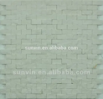 White color natural stone marble mosaic