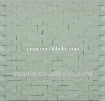 White color natural stone marble mosaic