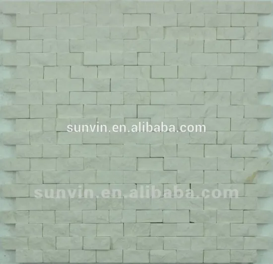 White color natural stone marble mosaic