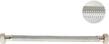 Extendable Shower Wall Flexible Hose in Brass