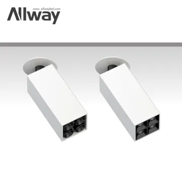 ALLWAY 10W Dimmable Black Track LED Spotlight - Anti-Glare, Indoor Hotel Quality