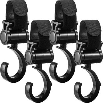 Universal Diaper Bag Hook with 360 Rotation for Stroller