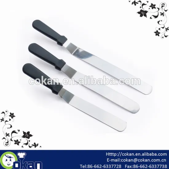 3pcs stainless steel cake spatula,icing spatula,pastry spatula CK-KS048
