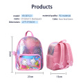 Fashion custom girls rainbow sequin backpack outdoor children's casual backpacks for girls unicorn school kids bag pack
