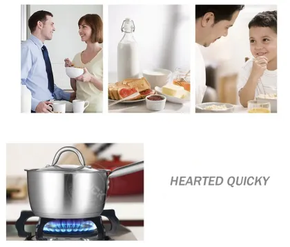 peak sauce pot,stainless steel, milk warmer