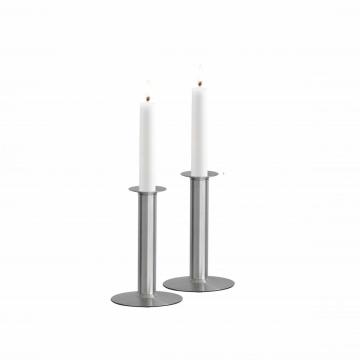 stainless steel candle holder set 2pcs