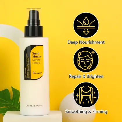 Snail Mucin Serum Face Lotion - Moisturizing Softener for Brightening Skin (For Women and Men)