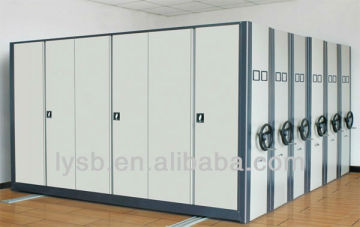 library use mobile steel shelves for archive