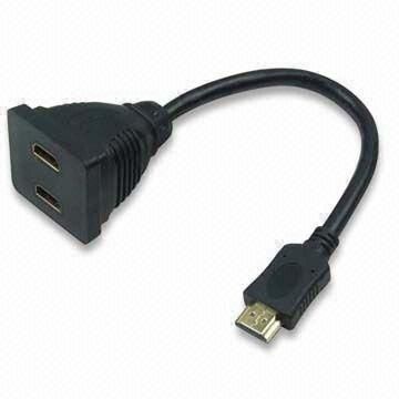 Connettore HDMI adattatore jack HDMI 2 con connettori pieno di rame e oro 24K placcatura