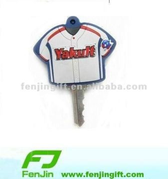 soft pvc rubber t-shirt key cover