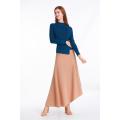 Stand Collar Long Sleeve Knitted Top