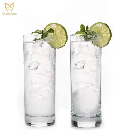 Elegant Premium Highball and Collins Cocktail Glasses for Mojito, Whiskey, and More