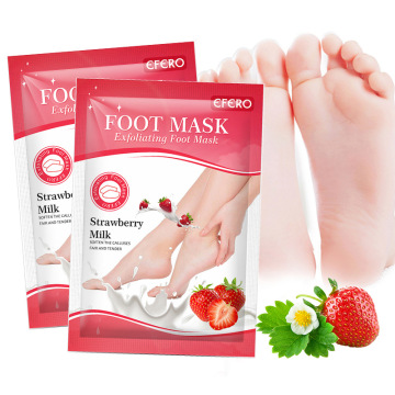 Wholesale EFERO Strawberry Foot Mask: Exfoliating, Dead Skin Removal, Whitening & Moisturizing