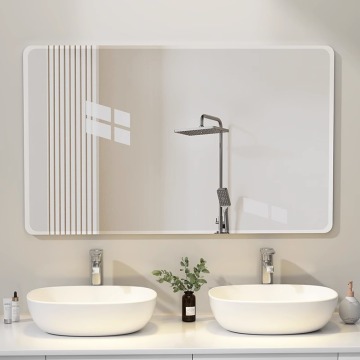 Farmhouse Round Wall Mirror for Hanging