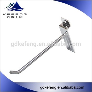 Design de mode d'usine directe en métal Chrome Slatwall Hanging Hook KF-C030