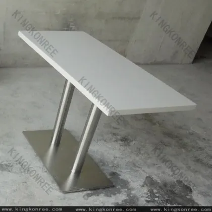 Kkr Solid Surface Unique And Modern Square Table Kkr Marble Table Tops