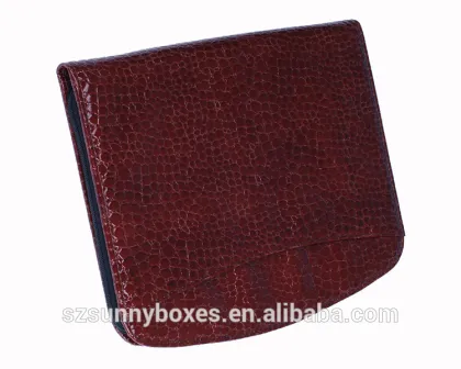 Luxury Leather Multi Layers/Pockets Zipper Business Portfolio Folder