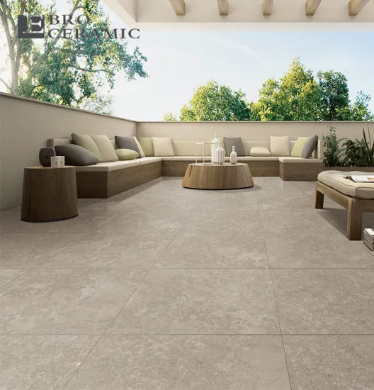 Matt 600x600mm Travertine Stone Look Porcelain Tiles for Outdoor and Bathroom