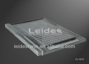 Granite shower pan deep shower base shower tray