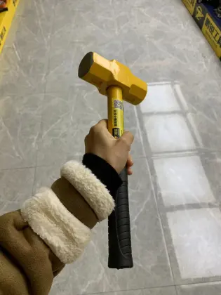 Octagonal Shockproof Hose Handle Hammer - Hot Selling Rubber Sledge Hammer Tool