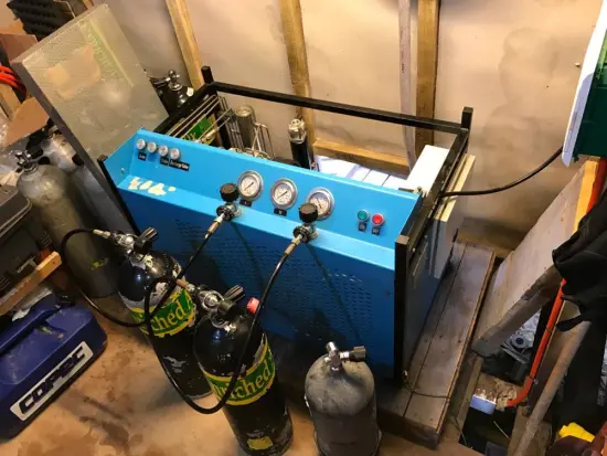 200L/Min 300bar Scuba Diving Portable Air Compressor / High Pressure Air Compressor