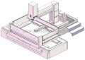 Machine EDM de grande taille à chargement filaire