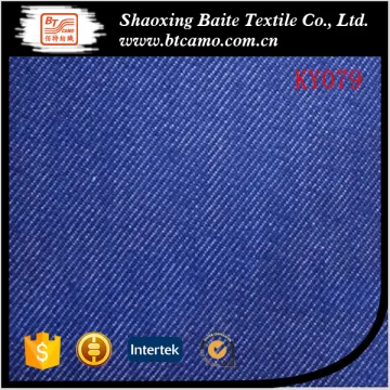 yarn dyed cotton polyester chakai twill denim jean fabric