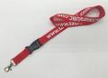 Desain Logo Custom Polyester Wrist Strap Neck Lanyard