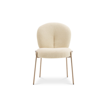 Durable Four Metal Legs Dining Chairs Modern Fabric Dining Chair With 4 Metal Legs Supplier