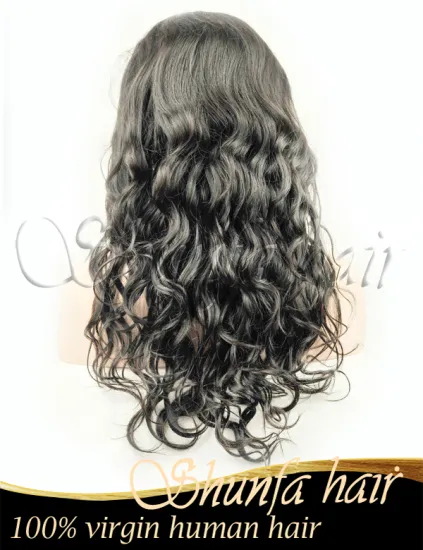 Wholesale high quality unprocessed virgin Peruvian hair wavy human hair for black women in stock