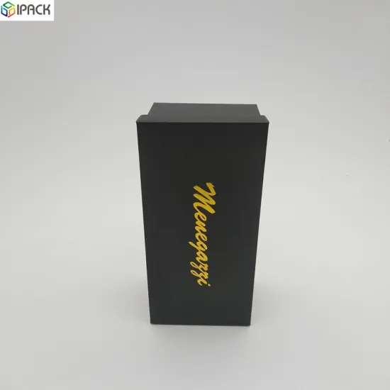 Top And Bottom Black Paper Box For Glasses