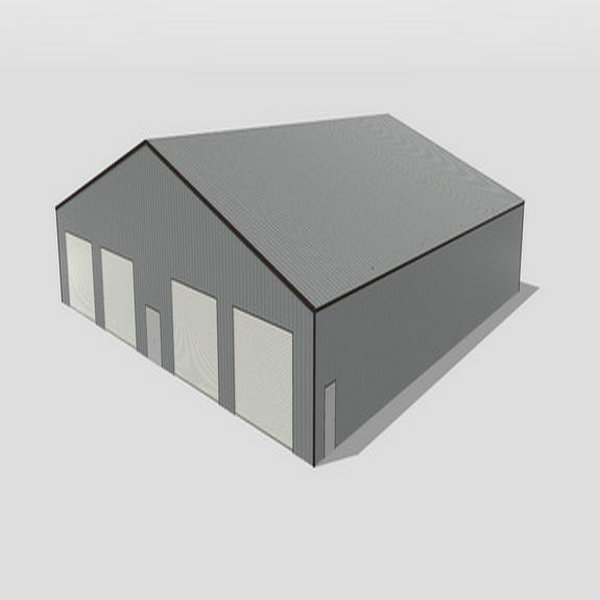 Prefabricated steel workshop