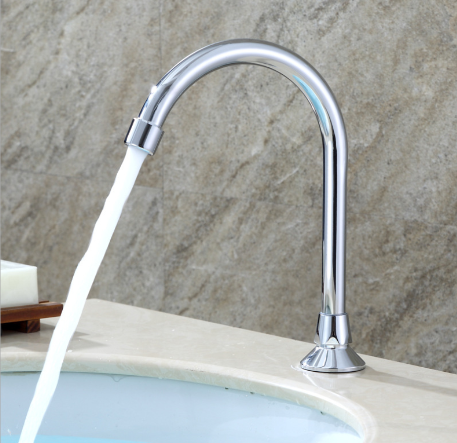 병원 구리 핸즈프리 제어 물통 믹서 황동 도청 페달 밸브 발 작동 싱크 수도꼭지