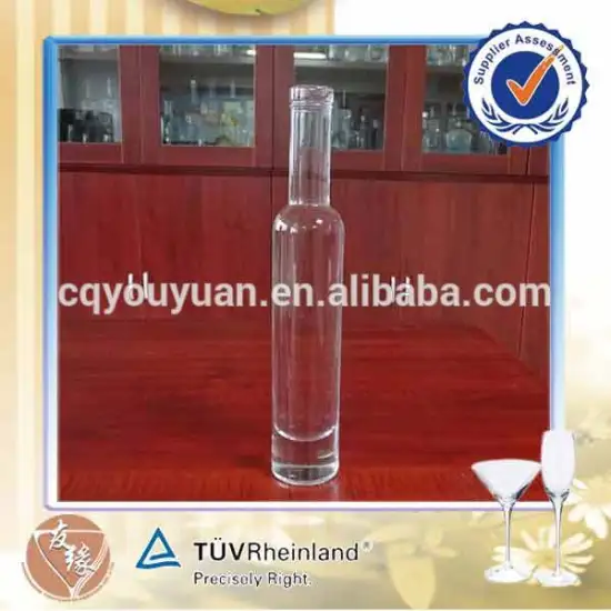 200ml small capacity glass long neck wine bottle