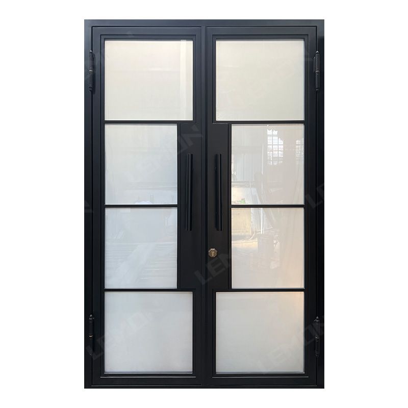 Black Wrought Iron Storm Screen Main Entry Door