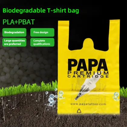 Custom Logo Vest Shopping T - shirt Bags