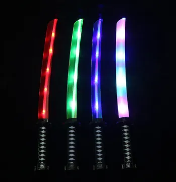 Affordable LED Flashing Samurai Katana Toy Swords for Kids