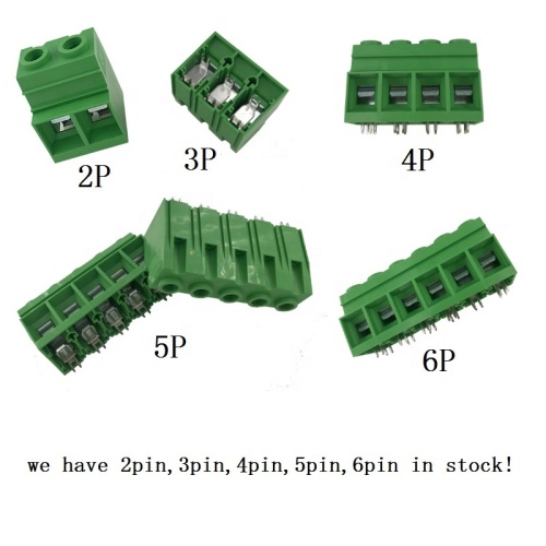 PCB screw terminal block