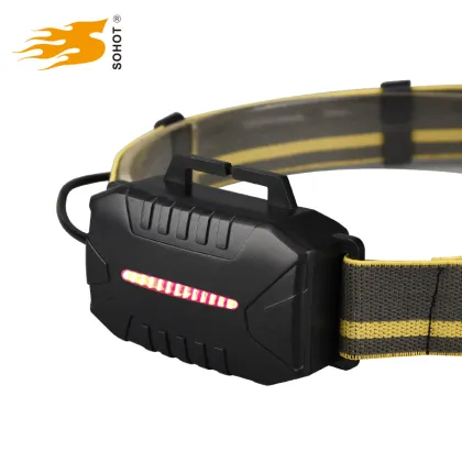 Motion sensor led headlamp hand moving switch headlight