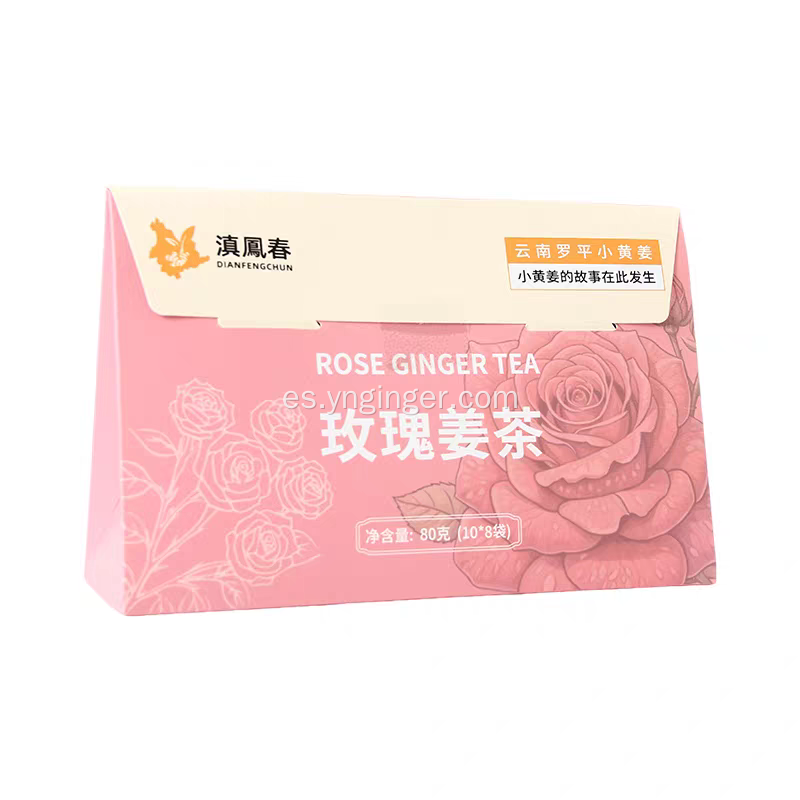 Té de jengibre rosa
