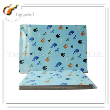 Heat-resistent Resined Wood Cork MDF Blank Resturant Placemat