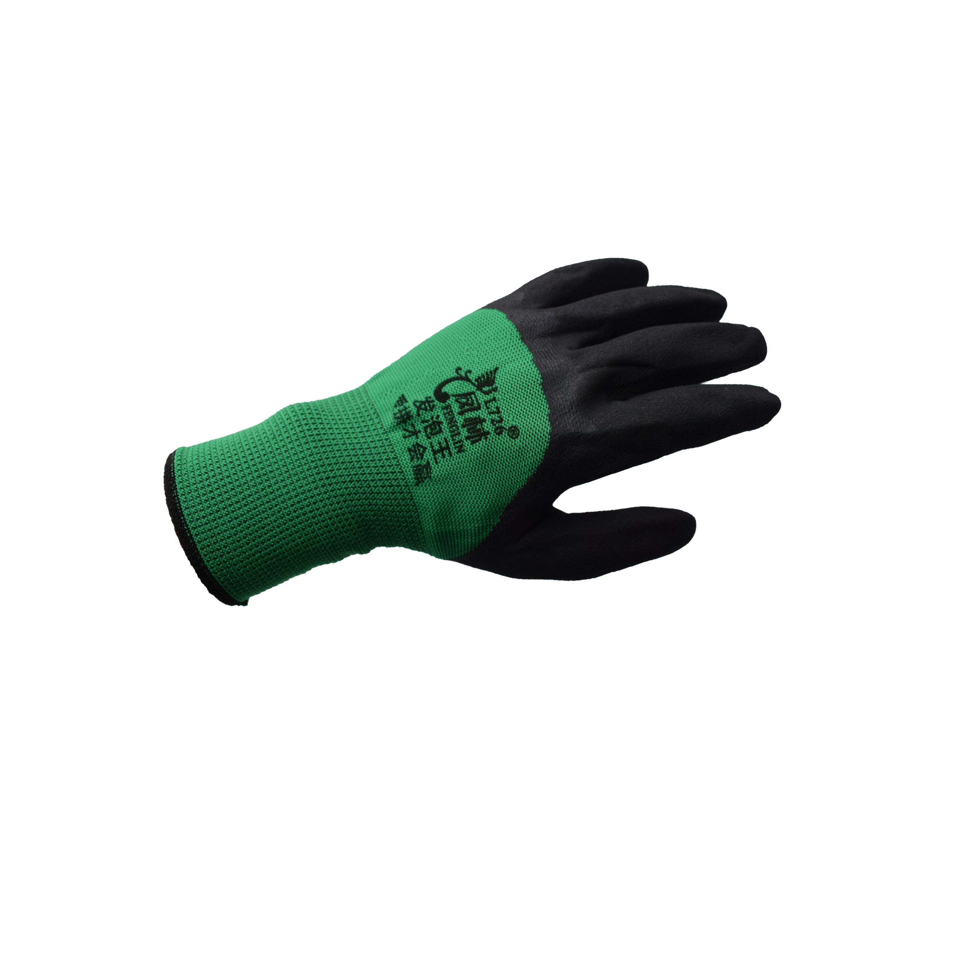 Rubber foam protective gloves