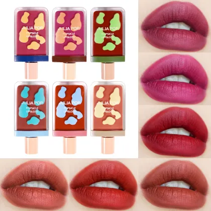 Silky Organic Waterproof Lip Glaze - Pink Cream Velvet Matte Lip Gloss