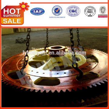 China manufacuturer steel material forging spur gear parts on reducer