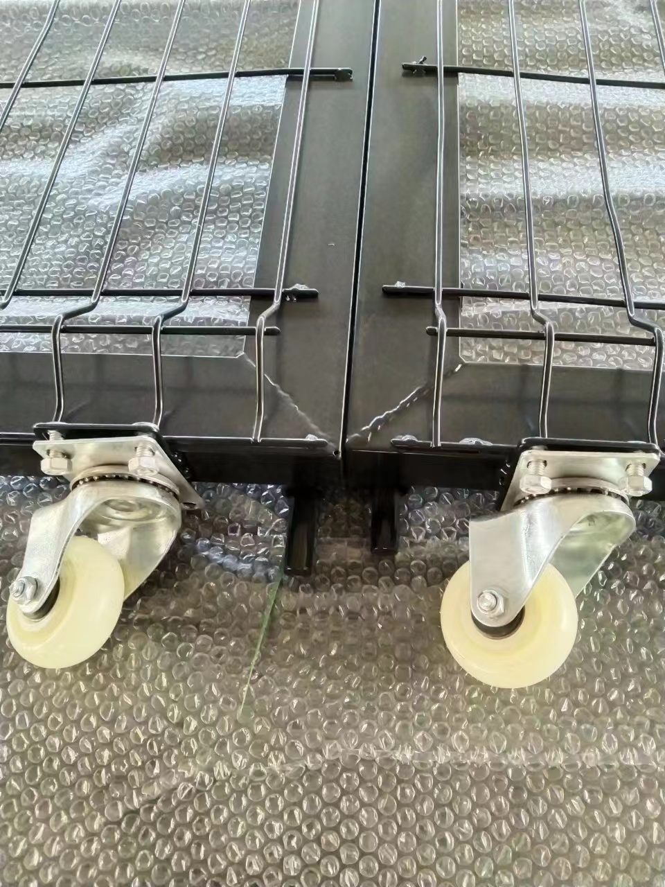 fence gate leaf on bottom casters, mobile design -- manufactured by ANJIA 70,000sqm ISO facility