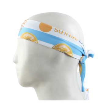Custom Digital Sublimation Printing Sports Headbands with Elastic Spandex Polyester