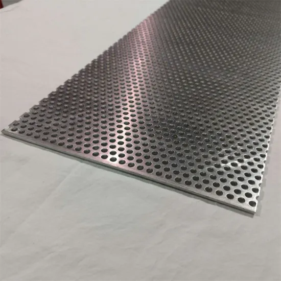 3mm Thick 9.5mm Dia Holes Outdoor Aluminum Perforated Panel for Construction