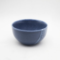 Piatti in ceramica blu reattiva set di stoviglie set di lusso